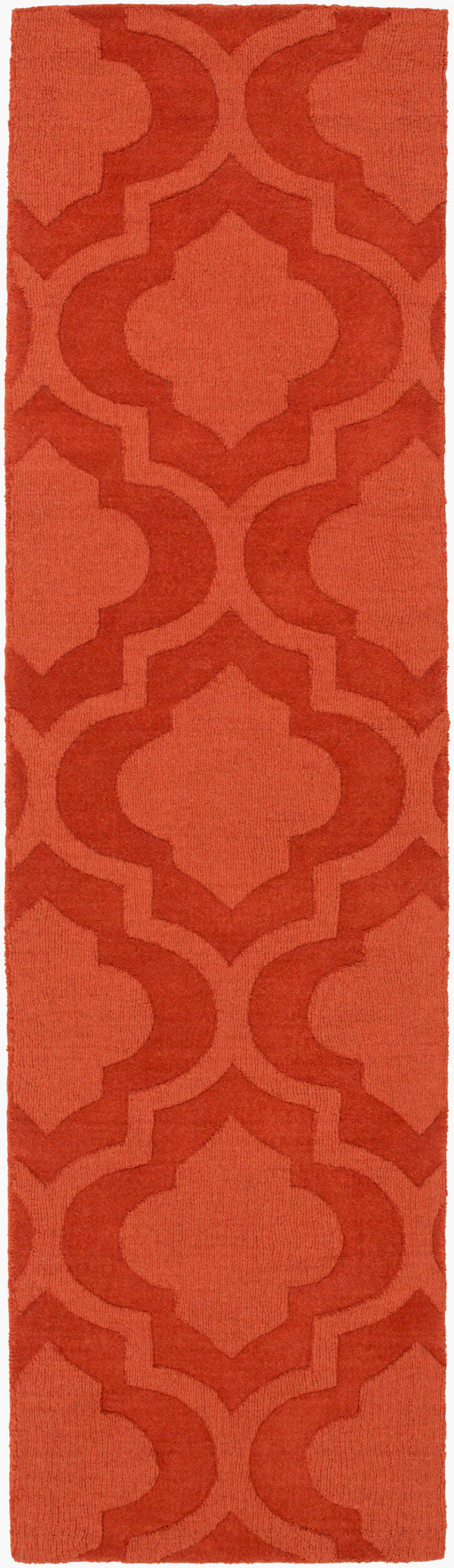 Surya Central Park Awhp-4000 Handmade 2'3" X 12' Wool Rug - Modern Decor With Timeless Elegance & Quality Rust Wool Awhp4015-238