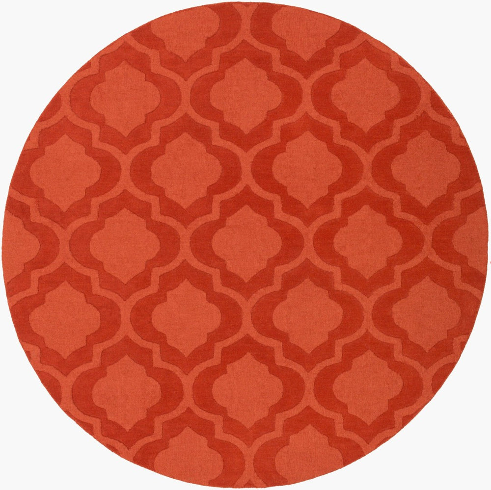 Surya Central Park Hand-loomed Wool Area Rug Square Contemporary Living Room Accent AWHP4015-6RD
