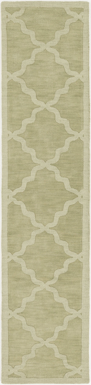 Surya Central Park Awhp-4000 Handmade 2'3" X 12' Wool Rug - Modern Decor With Timeless Elegance & Quality Beige Wool Awhp4016-2312