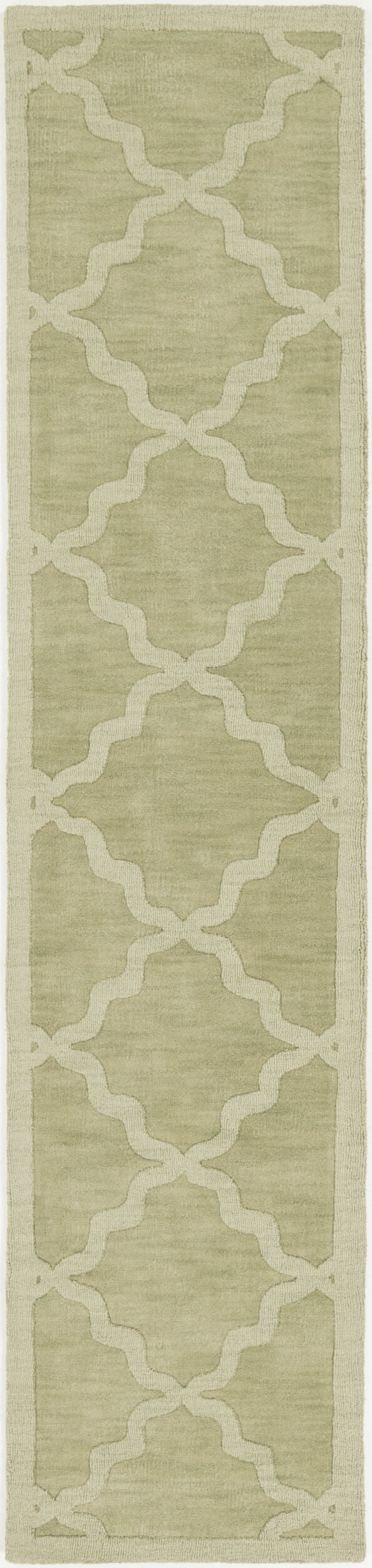 Surya Central Park Awhp-4000 Handmade 2'3" X 12' Wool Rug - Modern Decor With Timeless Elegance & Quality Beige Wool Awhp4016-2312