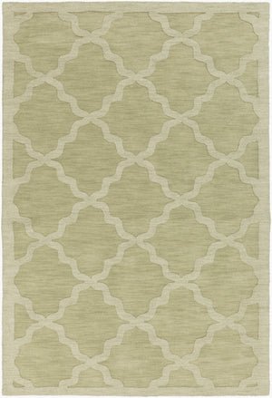 Surya Central Park Awhp-4000 Handmade 2'3" X 12' Wool Rug - Modern Decor With Timeless Elegance & Quality Beige Wool Awhp4016-46