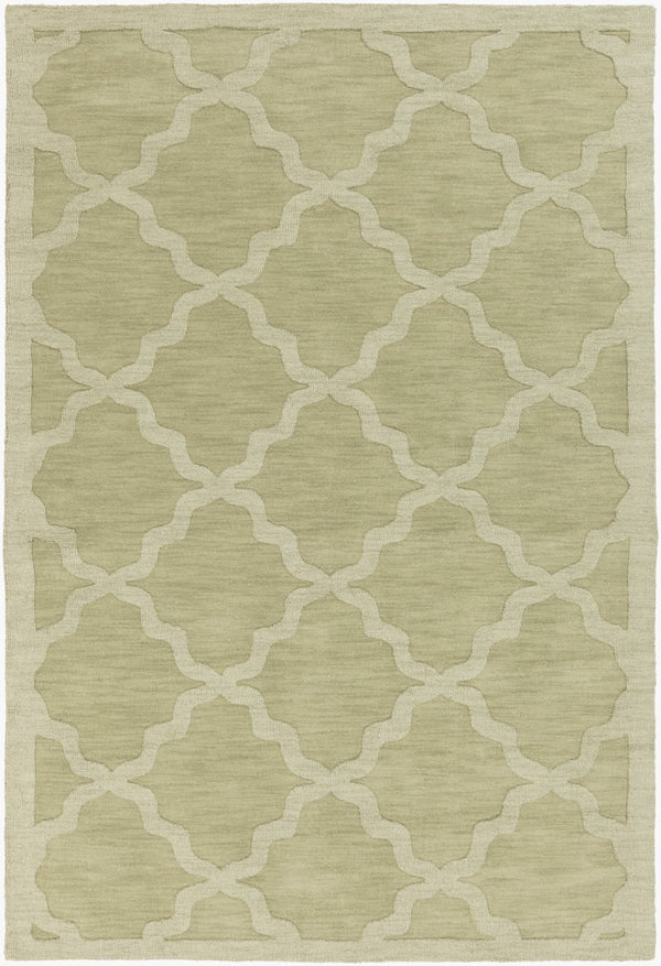 Surya Central Park Awhp-4000 Handmade 2'3" X 12' Wool Rug - Modern Decor With Timeless Elegance & Quality Beige Wool Awhp4016-46