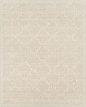 Livabliss Central Park Handloomed Wool Area Rug High Low Pile Texture for Living Room Beige 8' x 10' AWHP4021-810