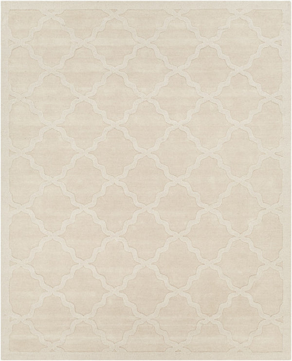Livabliss Central Park Handloomed Wool Area Rug High Low Pile Texture for Living Room Beige 8' x 10' AWHP4021-810