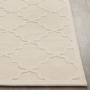 Livabliss Central Park Handloomed Wool Area Rug High Low Pile Texture for Living Room Beige 2'3" x 8' AWHP4021-238