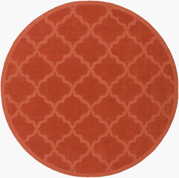 Surya Central Park Awhp-4000 Handmade 2'3" X 12' Wool Rug - Modern Decor With Timeless Elegance & Quality Burnt Orange Wool Awhp4022-99rd