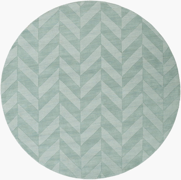 Surya Central Park Awhp-4000 Handmade 2'3" X 12' Wool Rug - Modern Decor With Timeless Elegance & Quality Blue Wool Awhp4027-6rd