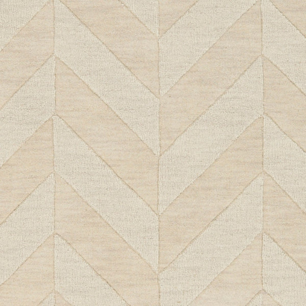 Livabliss Central Park Hand Loomed Wool Accent Rug Minimalist Style for Entryways and Small Spaces Beige 3' x 5' AWHP4028-35