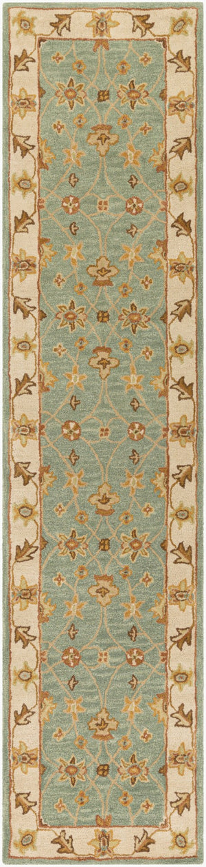 Livabliss Middleton Hand Tufted Wool Accent Rug Plush Traditional Style for Entryway Bath Medium Green, G 2'3" x 12' AWHR2058-2312