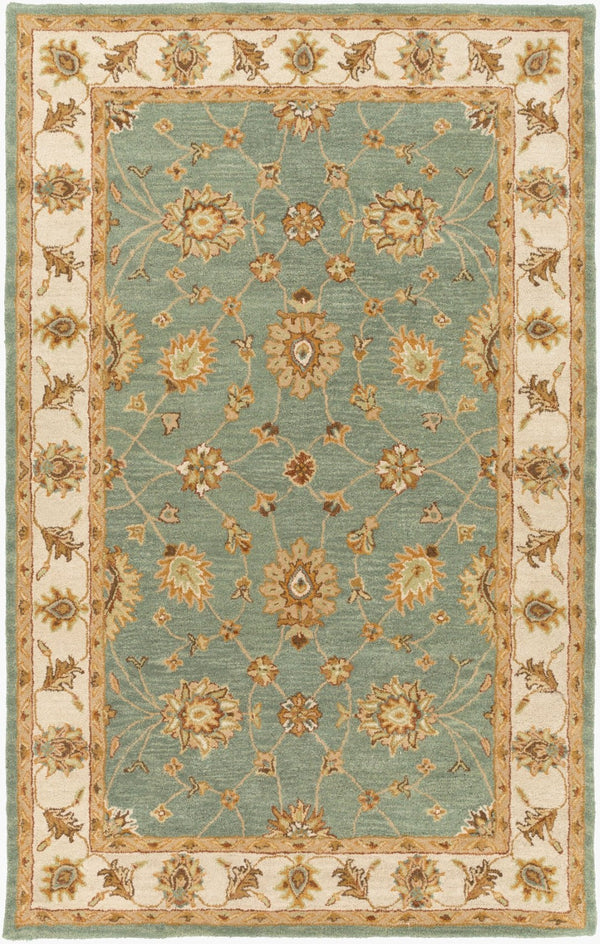 Livabliss Middleton Hand Tufted Wool Accent Rug Plush Traditional Style for Entryway Bath Medium Green, G 3' x 5' AWHR2058-35
