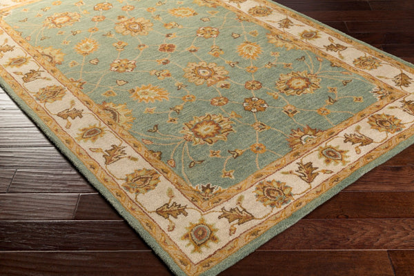 Livabliss Middleton Hand Tufted Wool Accent Rug Plush Traditional Style for Entryway Bath Medium Green, G 3' x 5' AWHR2058-35