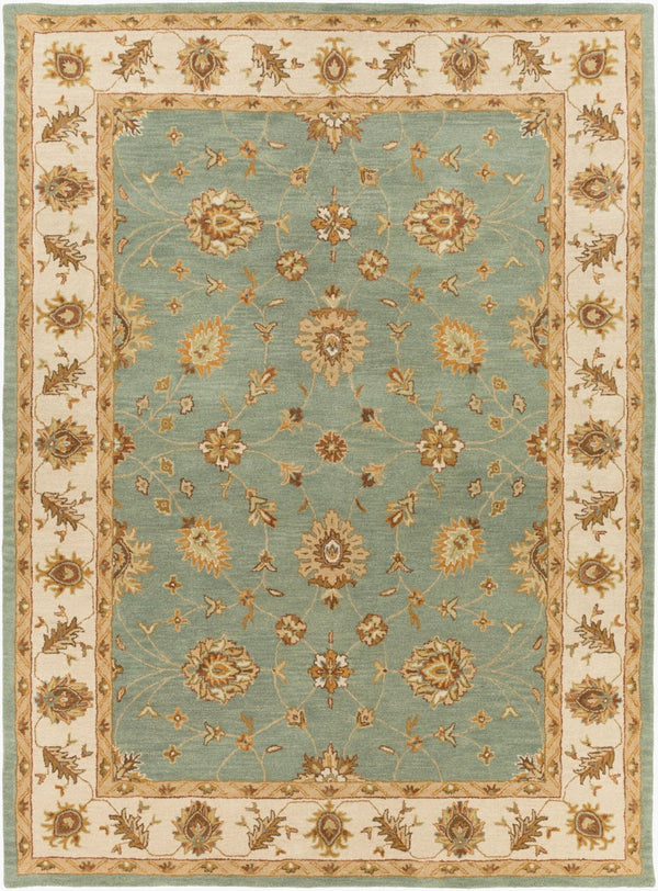 Livabliss Middleton Hand Tufted Wool Accent Rug Plush Traditional Style for Entryway Bath Medium Green, G 8' x 11' AWHR2058-811