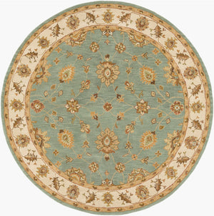 Livabliss Middleton Hand Tufted Wool Accent Rug Plush Traditional Style for Entryway Bath Medium Green, G 8' x 8' AWHR2058-8RD
