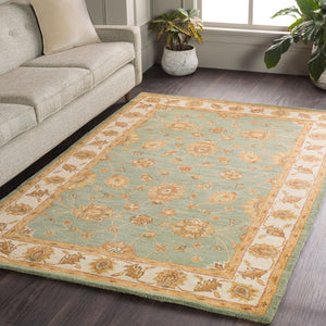 Livabliss Middleton Hand Tufted Wool Accent Rug Plush Traditional Style for Entryway Bath Medium Green, G 3' x 5' AWHR2058-35