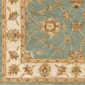 Livabliss Middleton Hand Tufted Wool Accent Rug Plush Traditional Style for Entryway Bath Medium Green, G 3' x 5' AWHR2058-35