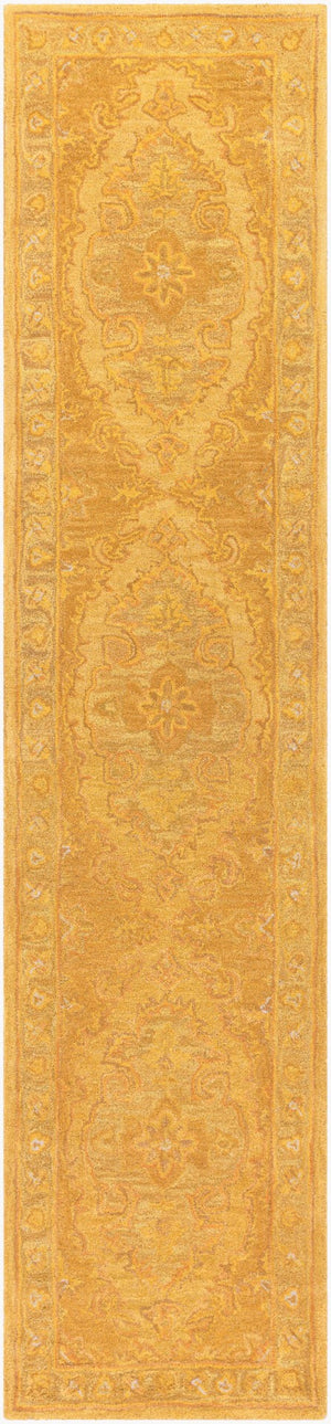 Livabliss Middleton Hand Tufted Wool Area Rug Traditional Accent for Entryway Bedroom Bath Mustard, Rust 2'3" x 12' AWHR2059-2312