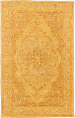 Livabliss Middleton Hand Tufted Wool Area Rug Traditional Accent for Entryway Bedroom Bath Mustard, Rust 2' x 3' AWHR2059-23