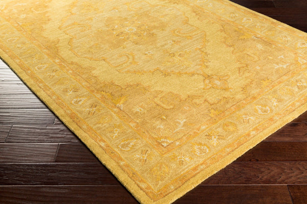 Livabliss Middleton Hand Tufted Wool Area Rug Traditional Accent for Entryway Bedroom Bath Mustard, Rust 2' x 3' AWHR2059-23