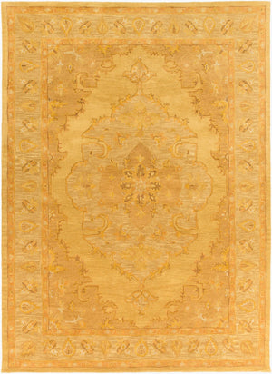 Livabliss Middleton Hand Tufted Wool Area Rug Traditional Accent for Entryway Bedroom Bath Mustard, Rust 8' x 11' AWHR2059-811