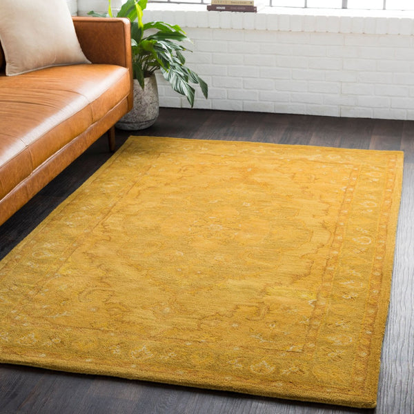Livabliss Middleton Hand Tufted Wool Area Rug Traditional Accent for Entryway Bedroom Bath Mustard, Rust 2' x 3' AWHR2059-23