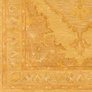 Livabliss Middleton Hand Tufted Wool Area Rug Traditional Accent for Entryway Bedroom Bath Mustard, Rust 2' x 3' AWHR2059-23