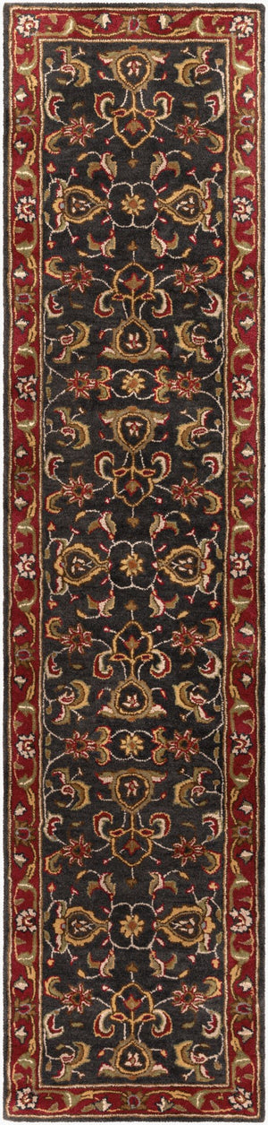 Livabliss Middleton Hand Tufted Wool Area Rug Traditional Pattern for Entryway or Bedroom Red, Navy 2'3" x 14' AWHY2061-2314