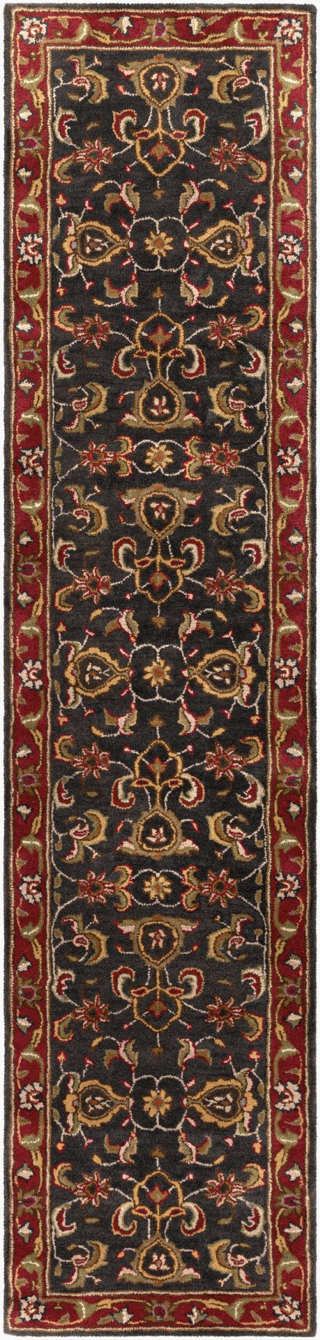 Livabliss Middleton Hand Tufted Wool Area Rug Traditional Pattern for Entryway or Bedroom Red, Navy 2'3" x 14' AWHY2061-2314