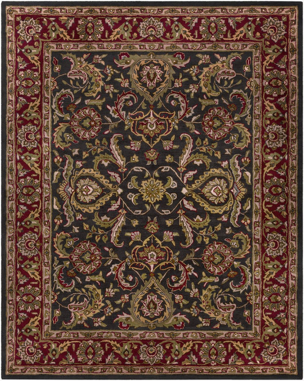 Livabliss Middleton Hand Tufted Wool Area Rug Traditional Pattern for Entryway or Bedroom Red, Navy 7'6" x 9'6" AWHY2061-7696
