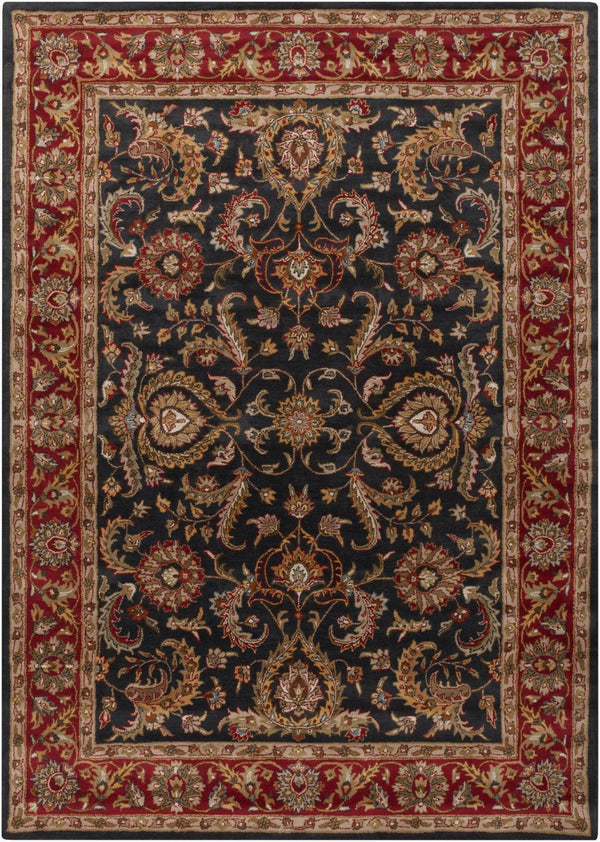 Livabliss Middleton Hand Tufted Wool Area Rug Traditional Pattern for Entryway or Bedroom Red, Navy 8' x 11' AWHY2061-811