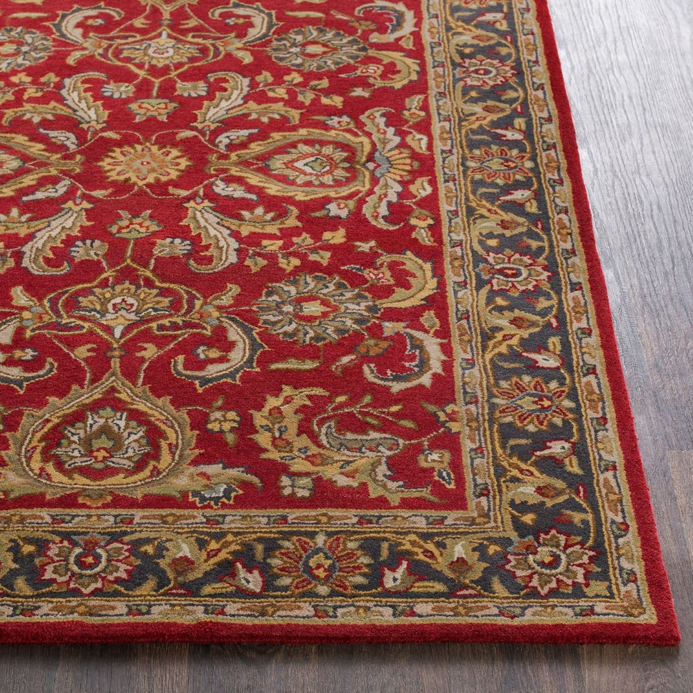 Livabliss Middleton Hand-tufted Wool Square Area Rug Traditional Pattern for Bedroom Entryway AWHY2062-36RD