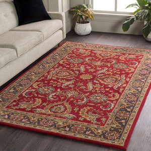 Livabliss Middleton Hand-tufted Wool Square Area Rug Traditional Pattern for Bedroom Entryway AWHY2062-36RD
