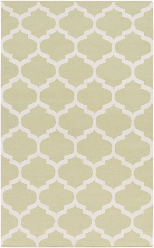 Surya Vogue Awlt-3000 3' X 5' Handmade Cotton Rug - Modern Durable Design For Effortless Home Elegance Light Green Cotton Awlt3000-810