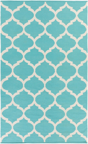 Surya Vogue Awlt-3000 3' X 5' Handmade Cotton Rug - Modern Durable Design For Effortless Home Elegance Aqua Cotton Awlt3003-912