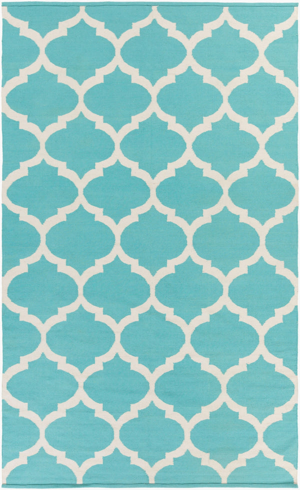 Surya Vogue Awlt-3000 3' X 5' Handmade Cotton Rug - Modern Durable Design For Effortless Home Elegance Aqua Cotton Awlt3003-912