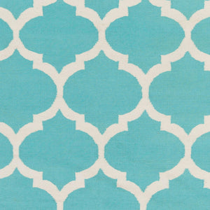 Surya Vogue Awlt-3000 3' X 5' Handmade Cotton Rug - Modern Durable Design For Effortless Home Elegance Aqua Cotton Awlt3003-912