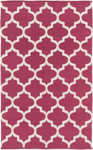 Surya Vogue Awlt-3000 3' X 5' Handmade Cotton Rug - Modern Durable Design For Effortless Home Elegance Magenta Cotton Awlt3006-23