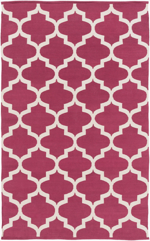 Surya Vogue Awlt-3000 3' X 5' Handmade Cotton Rug - Modern Durable Design For Effortless Home Elegance Magenta Cotton Awlt3006-23