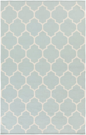Surya Vogue Awlt-3000 3' X 5' Handmade Cotton Rug - Modern Durable Design For Effortless Home Elegance Ice Blue Cotton Awlt3013-810