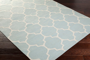 Surya Vogue Awlt-3000 3' X 5' Handmade Cotton Rug - Modern Durable Design For Effortless Home Elegance Ice Blue Cotton Awlt3013-810
