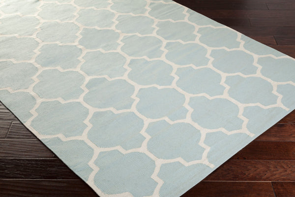 Surya Vogue Awlt-3000 3' X 5' Handmade Cotton Rug - Modern Durable Design For Effortless Home Elegance Ice Blue Cotton Awlt3013-810