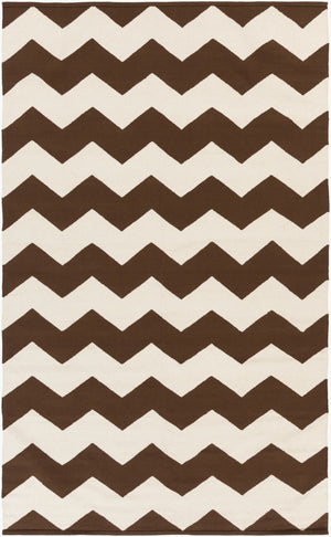 Surya Vogue Awlt-3000 3' X 5' Handmade Cotton Rug - Modern Durable Design For Effortless Home Elegance Dark Brown Cotton Awlt3017-35