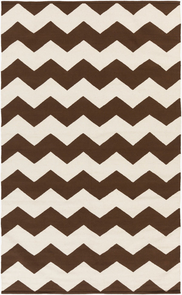 Surya Vogue Awlt-3000 3' X 5' Handmade Cotton Rug - Modern Durable Design For Effortless Home Elegance Dark Brown Cotton Awlt3017-35