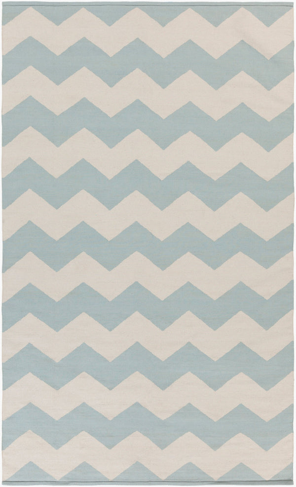 Surya Vogue Awlt-3000 3' X 5' Handmade Cotton Rug - Modern Durable Design For Effortless Home Elegance Ice Blue Cotton Awlt3021-810