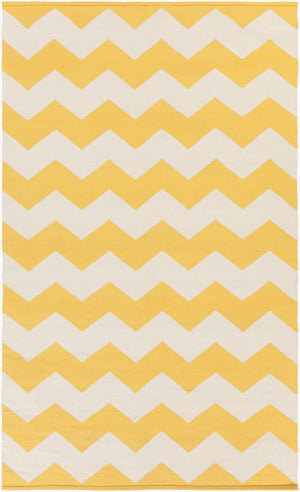 Surya Vogue Awlt-3000 3' X 5' Handmade Cotton Rug - Modern Durable Design For Effortless Home Elegance Yellow Cotton Awlt3023-46