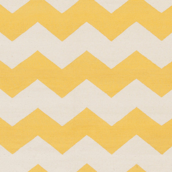 Surya Vogue Awlt-3000 3' X 5' Handmade Cotton Rug - Modern Durable Design For Effortless Home Elegance Yellow Cotton Awlt3023-46