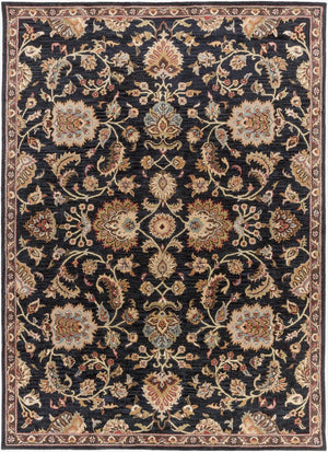 Livabliss Middleton Hand Tufted Wool Area Rug Traditional Artisan Craft for Entryway or Bedroom Ink Blue, Olive 8' x 11' AWMD1000-811