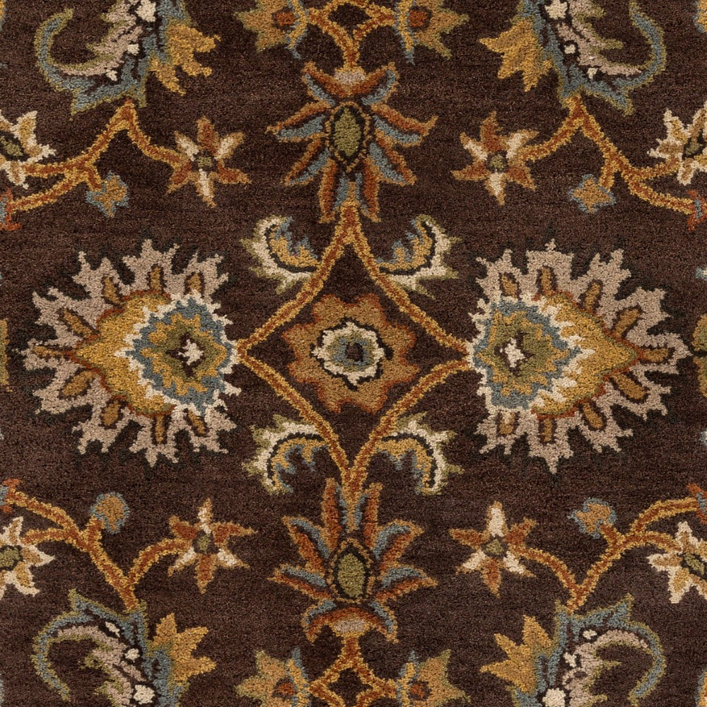 Surya Middleton Elegant Hand-tufted 3'6" X 3'6" Wool Rug – Luxurious Medium Pile For Timeless Decor Dark Brown Wool Awmd1002-36rd