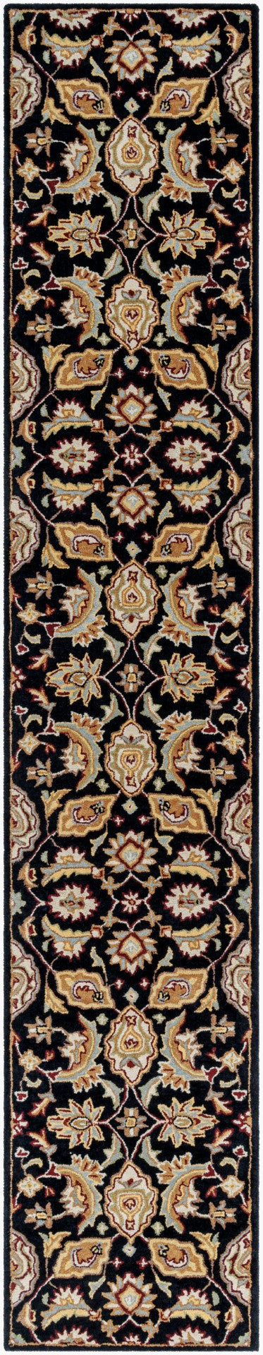 Livabliss Middleton Hand Tufted Wool Area Rug Artisan Crafted Traditional Pattern for Entryway or Bedroom Black, Camel 2'3" x 12' AWMD2078-2312