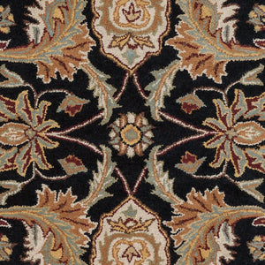 Livabliss Middleton Hand Tufted Wool Area Rug Artisan Crafted Traditional Pattern for Entryway or Bedroom Black, Camel 2'3" x 8' AWMD2078-238