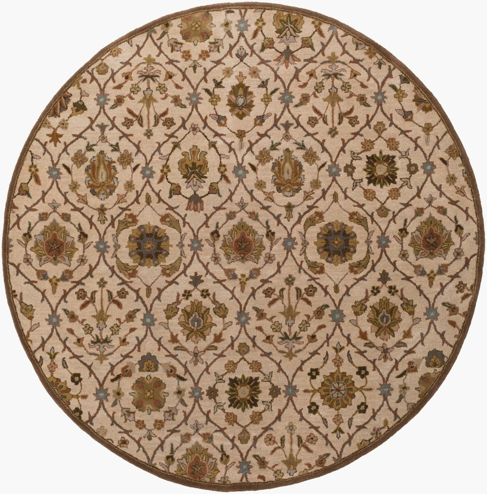 Surya Middleton Hand Tufted Wool Square Area Rug Traditional Pattern for Living Room AWMD2111-88RD